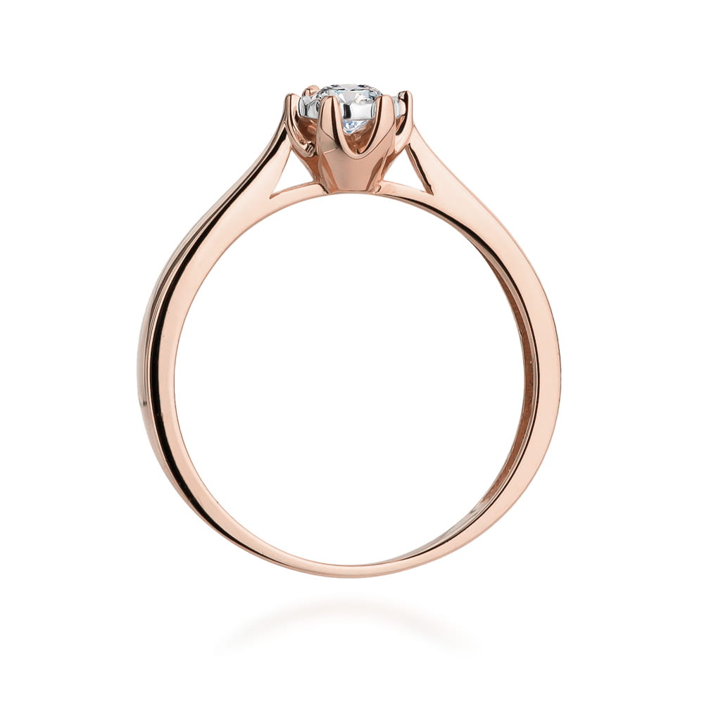 Inel Aur 14K W0429 Diamant Cultivat 0.20ct