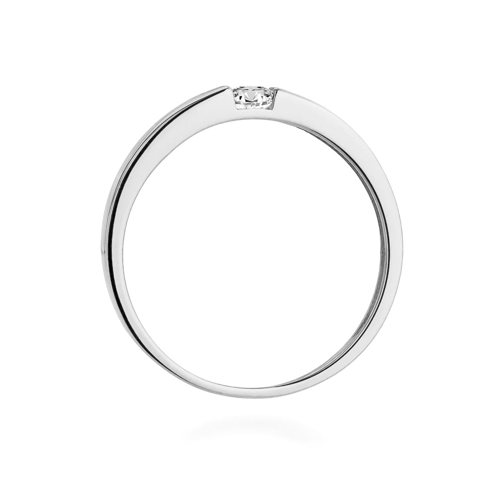 Inel Aur 9K cu Diamant Natural 0.12 ct