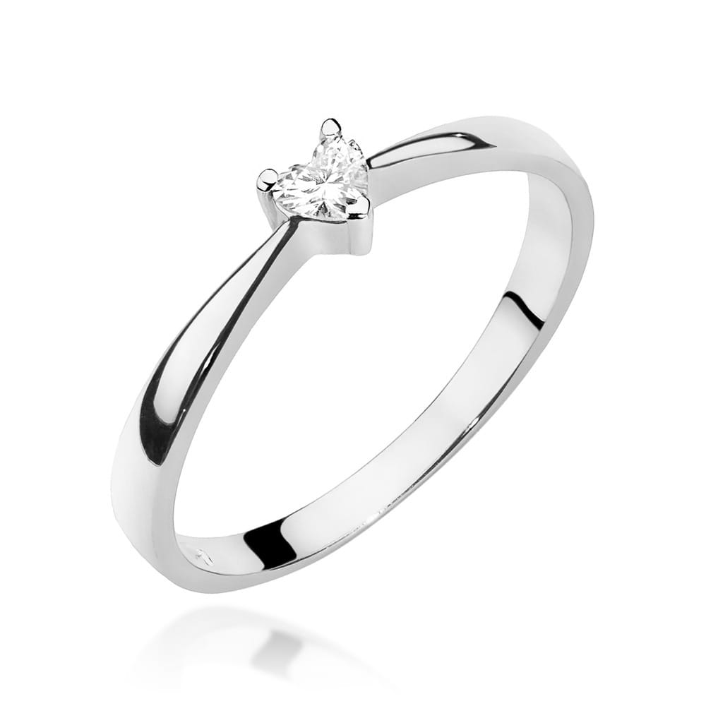 Inel Aur 9K cu Diamant Natural 0.10 ct