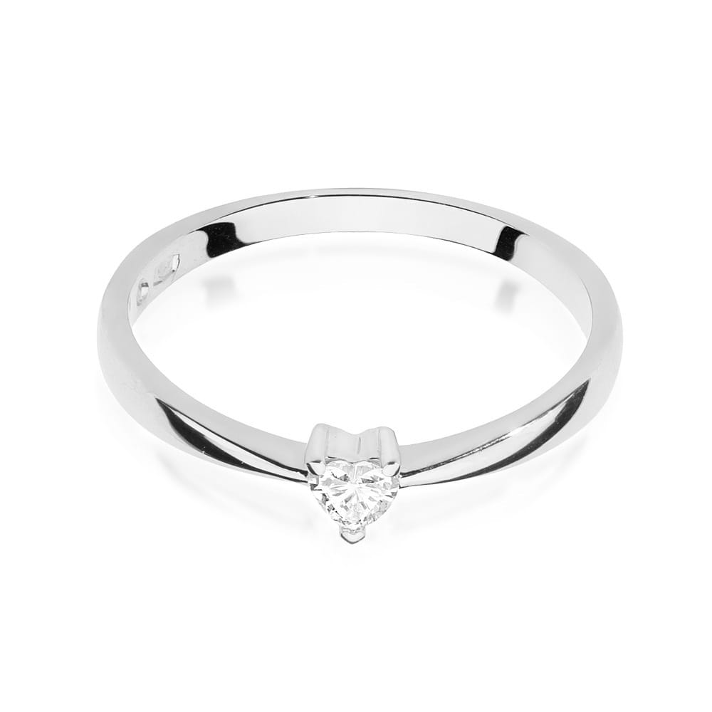 Inel Aur 9K cu Diamant Natural 0.10 ct