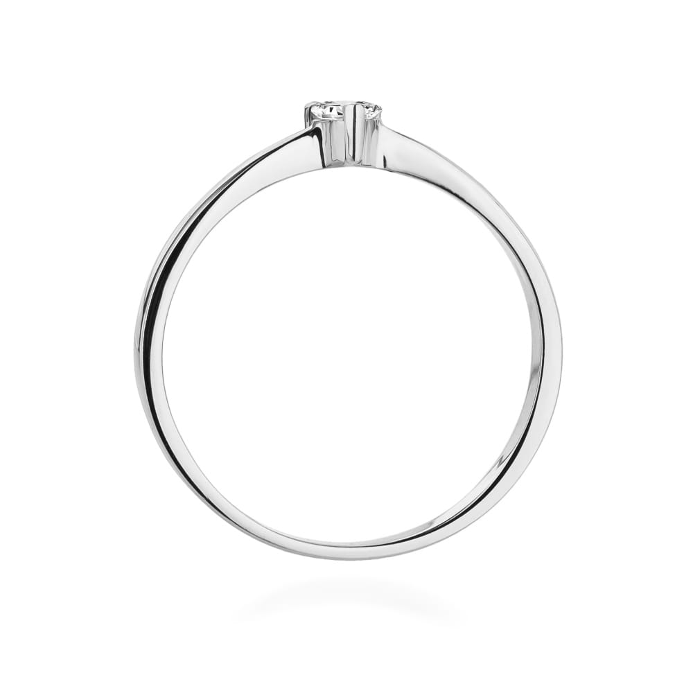 Inel Aur 9K cu Diamant Natural 0.10 ct