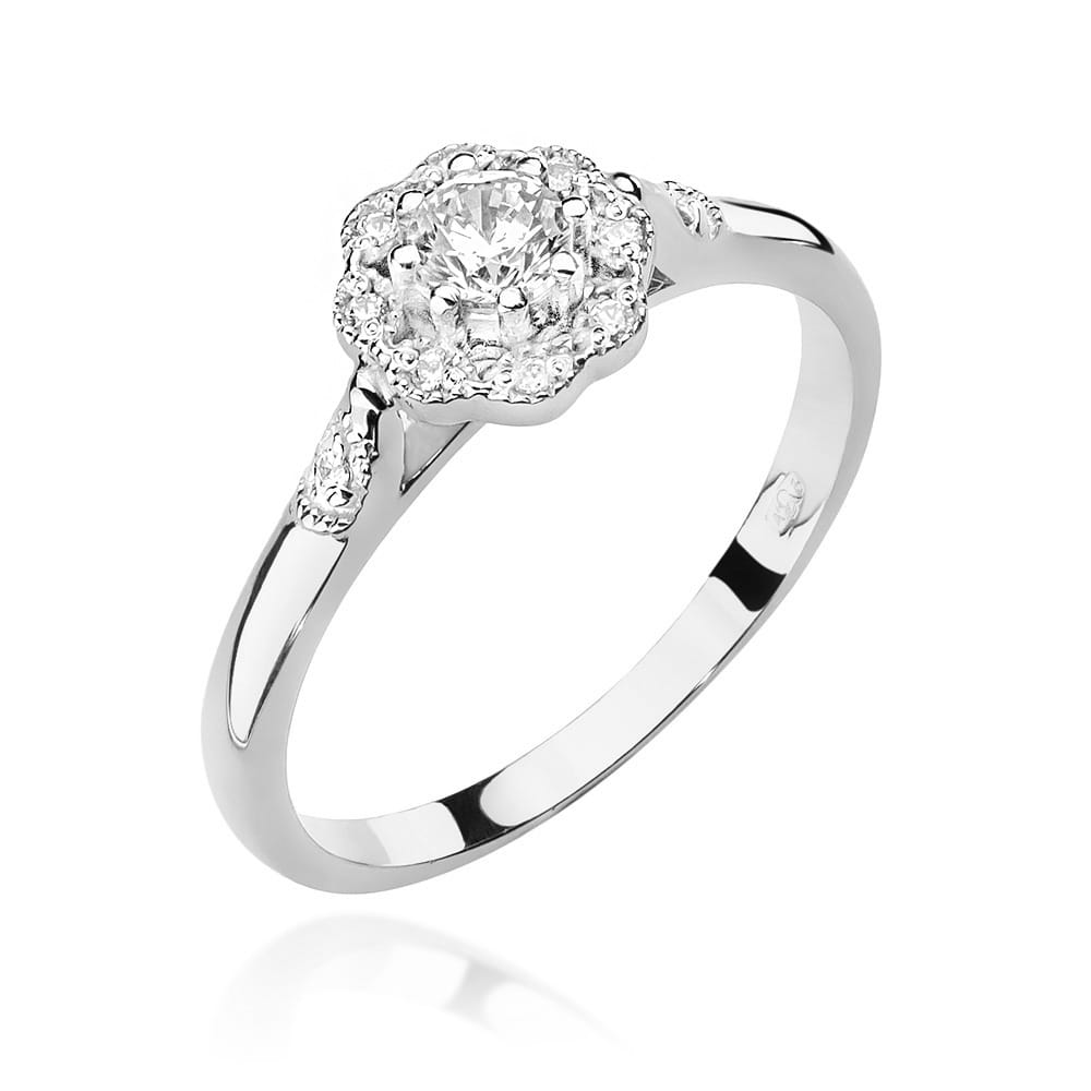 Inel Aur 9K cu Diamante Naturale 0.28 ct