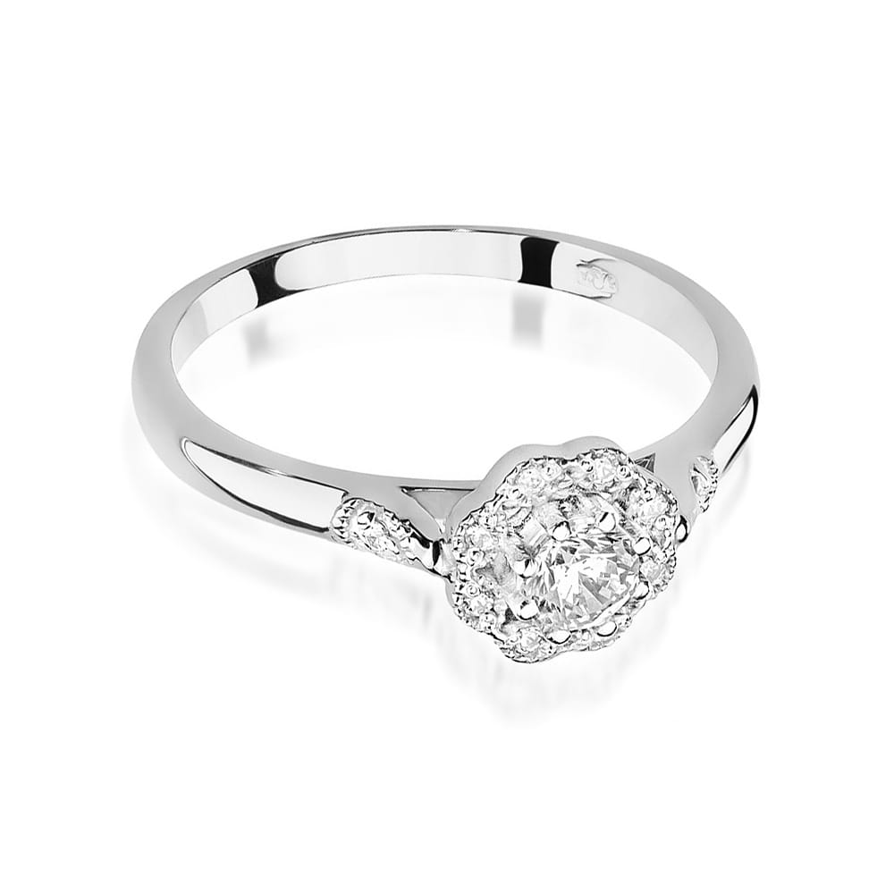 Inel Aur 9K cu Diamante Naturale 0.28 ct