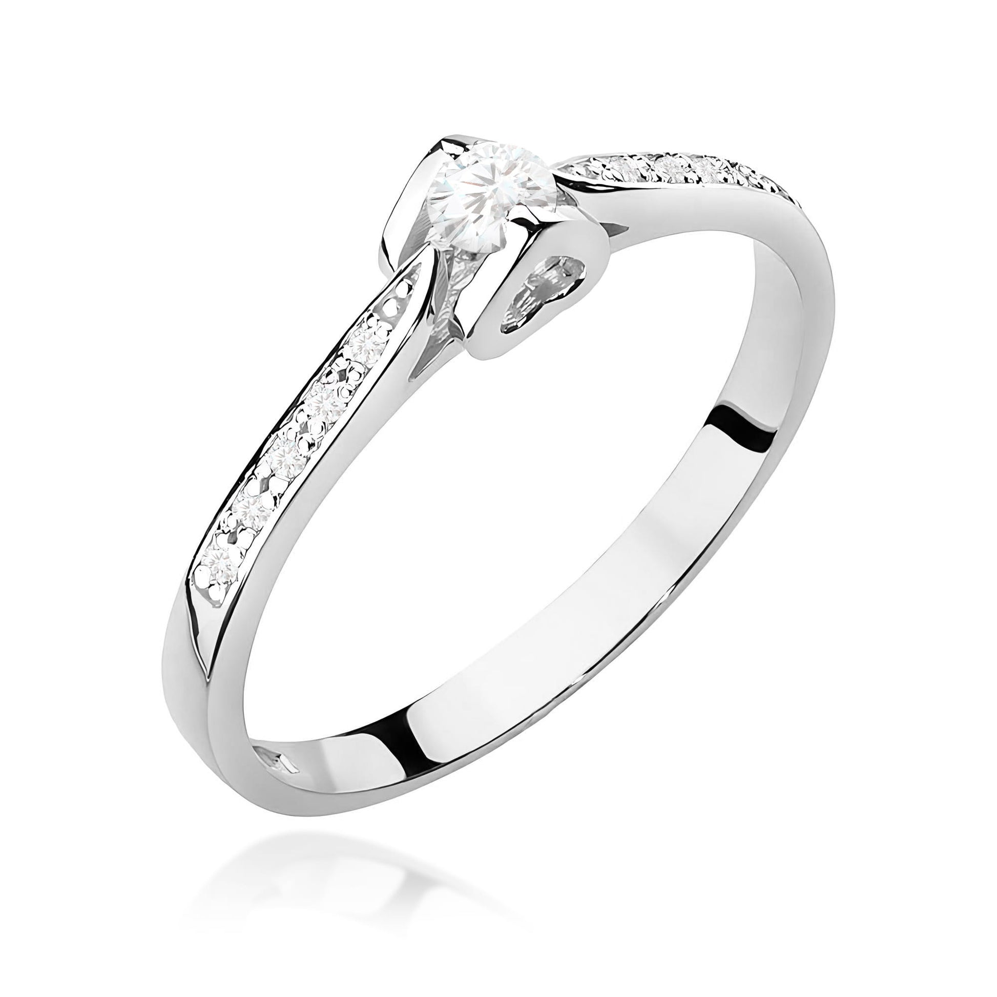 Inel Aur 9K cu Diamante de Laborator 0.15 ct
