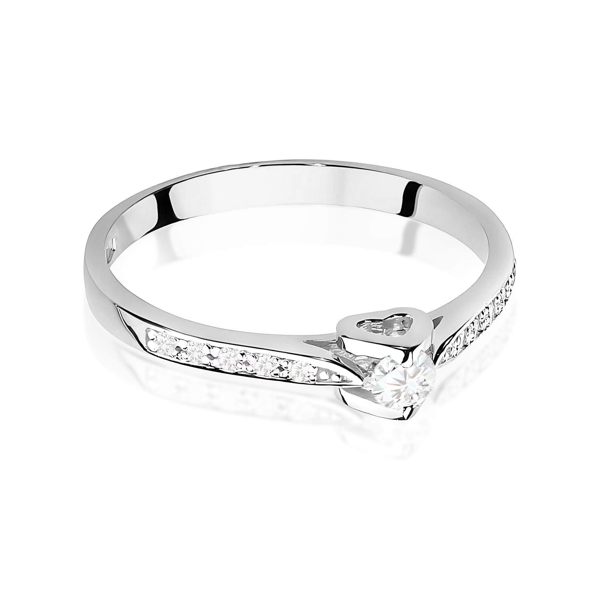Inel Aur 9K cu Diamante de Laborator 0.15 ct