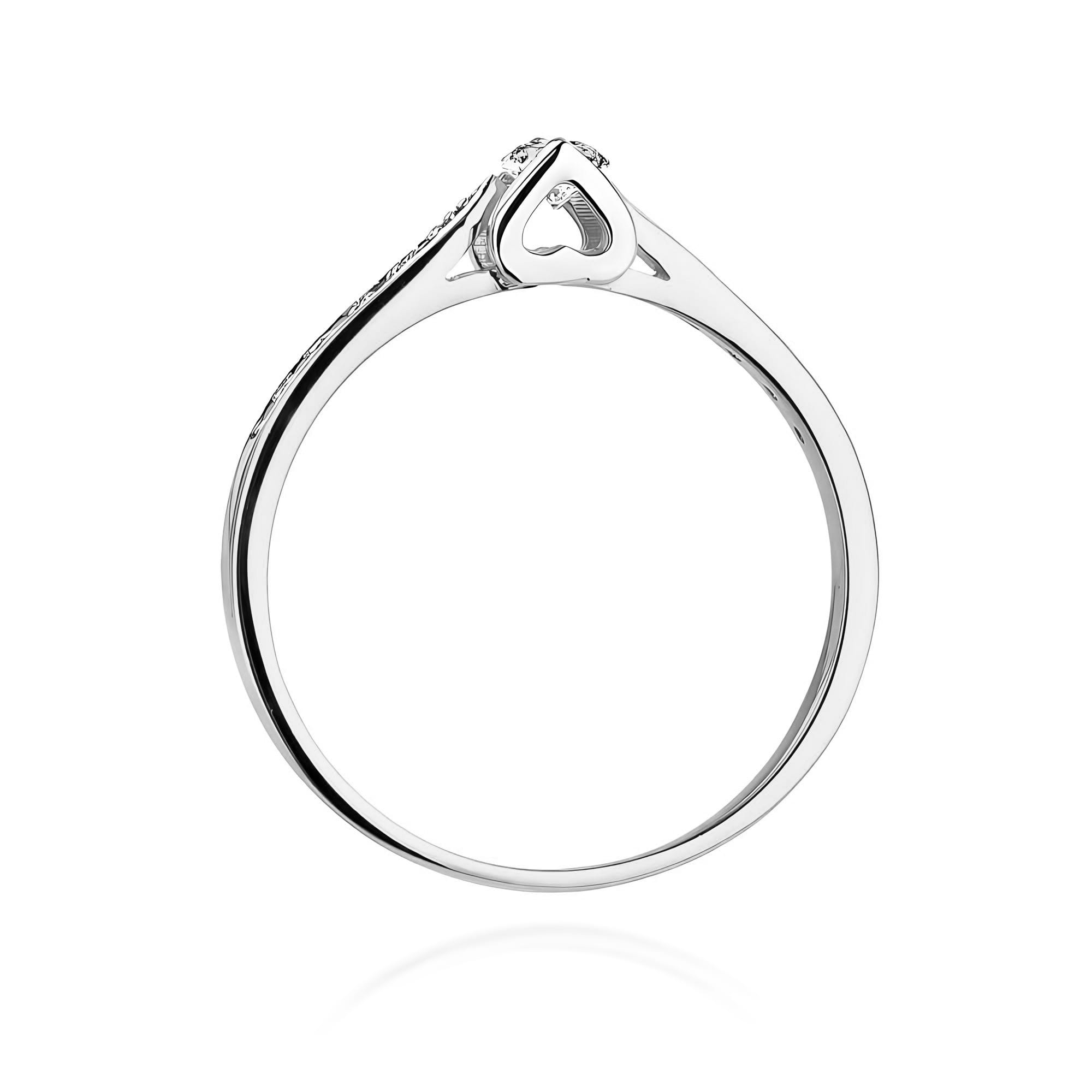 Inel Aur 9K cu Diamante de Laborator 0.15 ct
