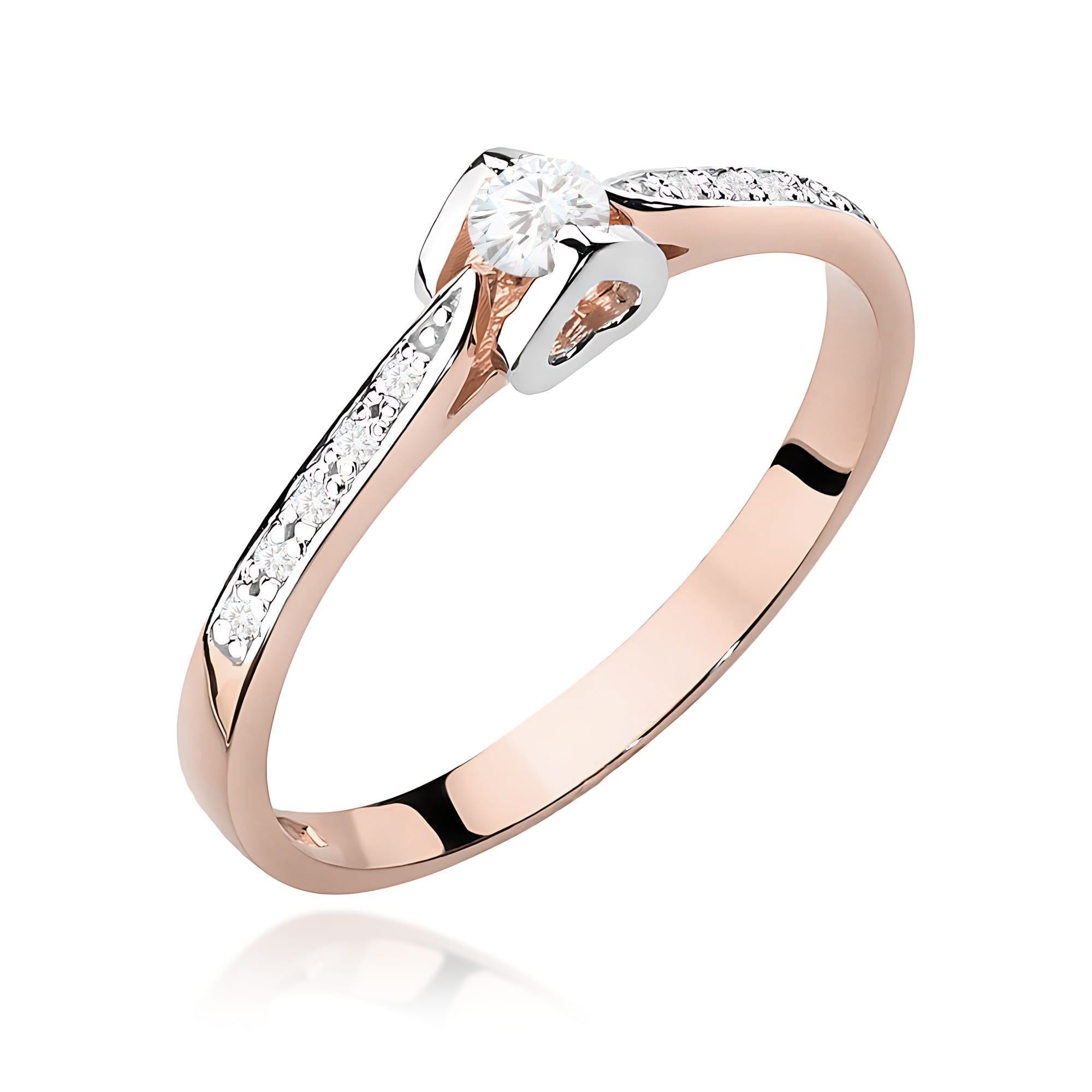 Inel Aur 14K W0435 Diamant Laborator 0.10ct