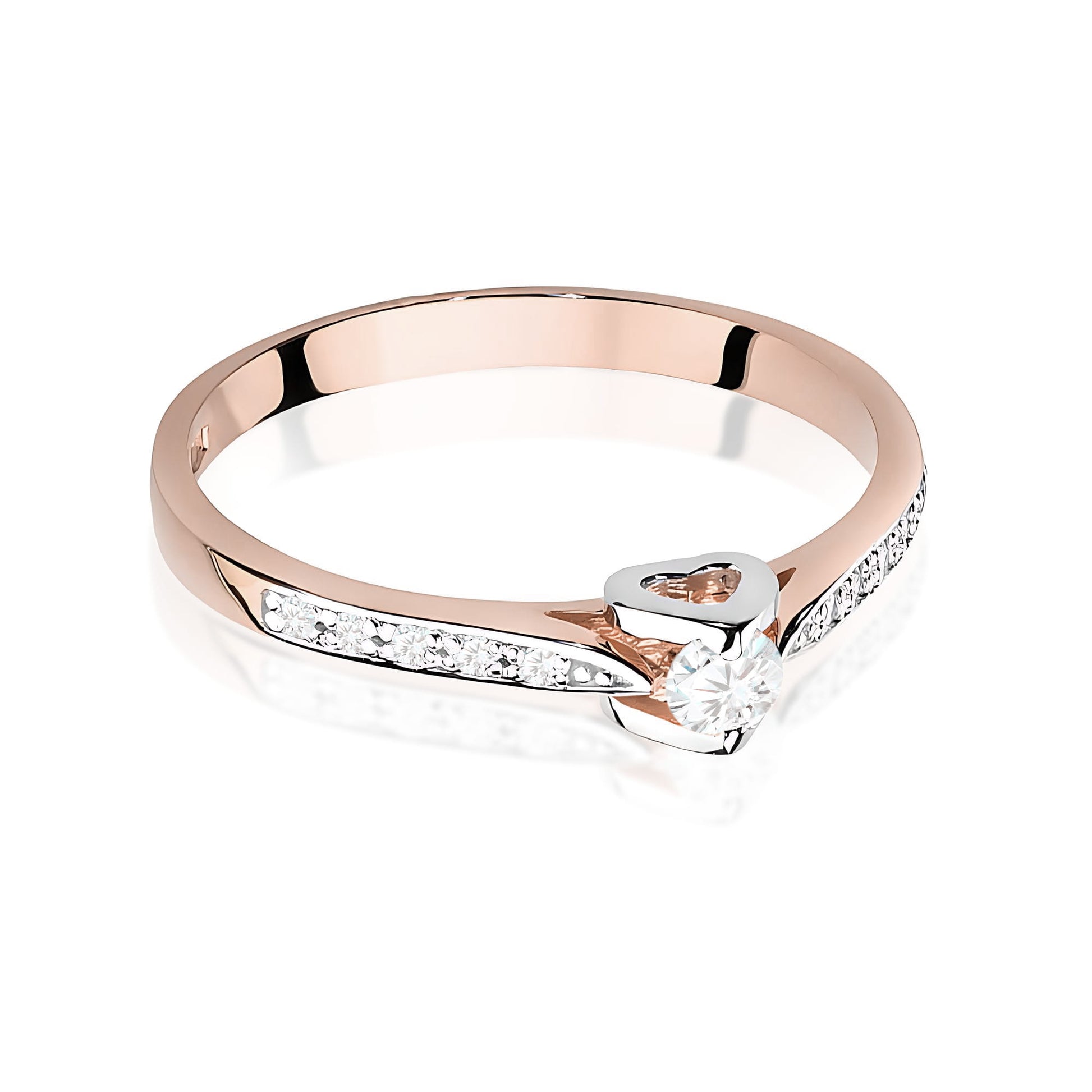 Inel Aur 14K W0435 Diamant Laborator 0.10ct