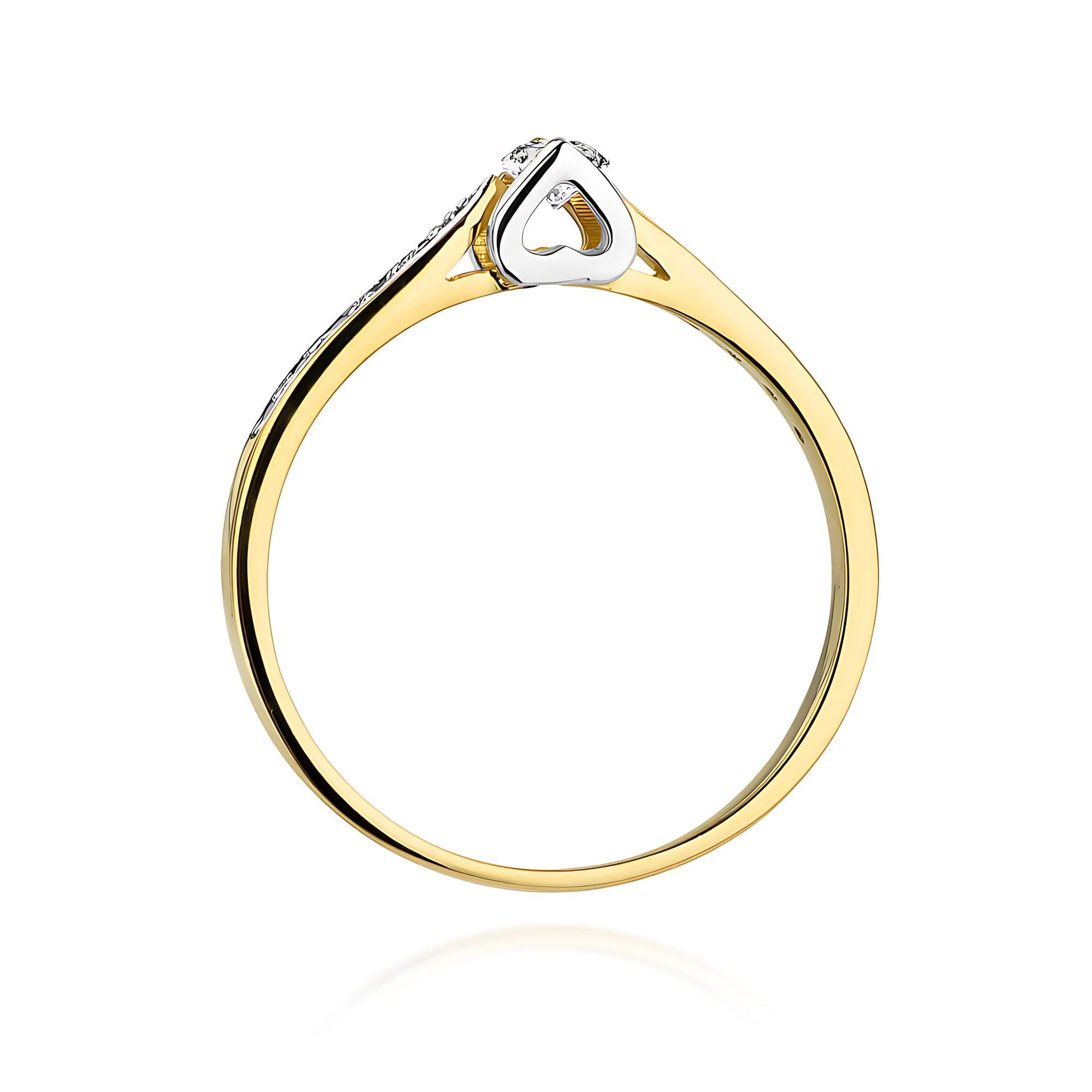 Inel Aur 14K W0435 Diamant Laborator 0.10ct