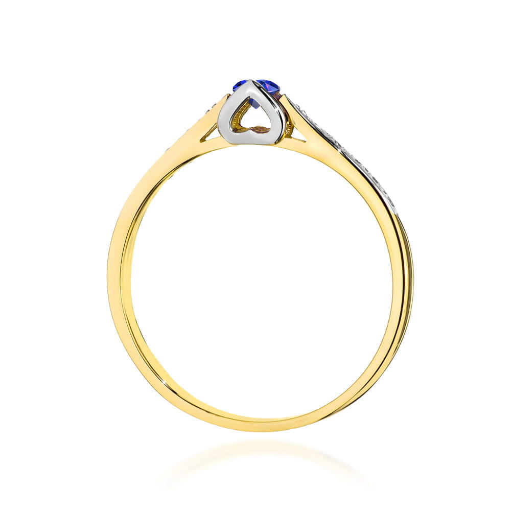 Inel Aur 14K W0435 Safir 0.15ct