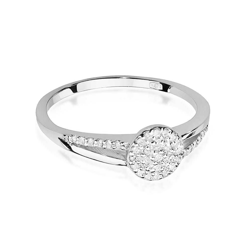 Inel Aur 9K cu Diamante Naturale 0.18 ct