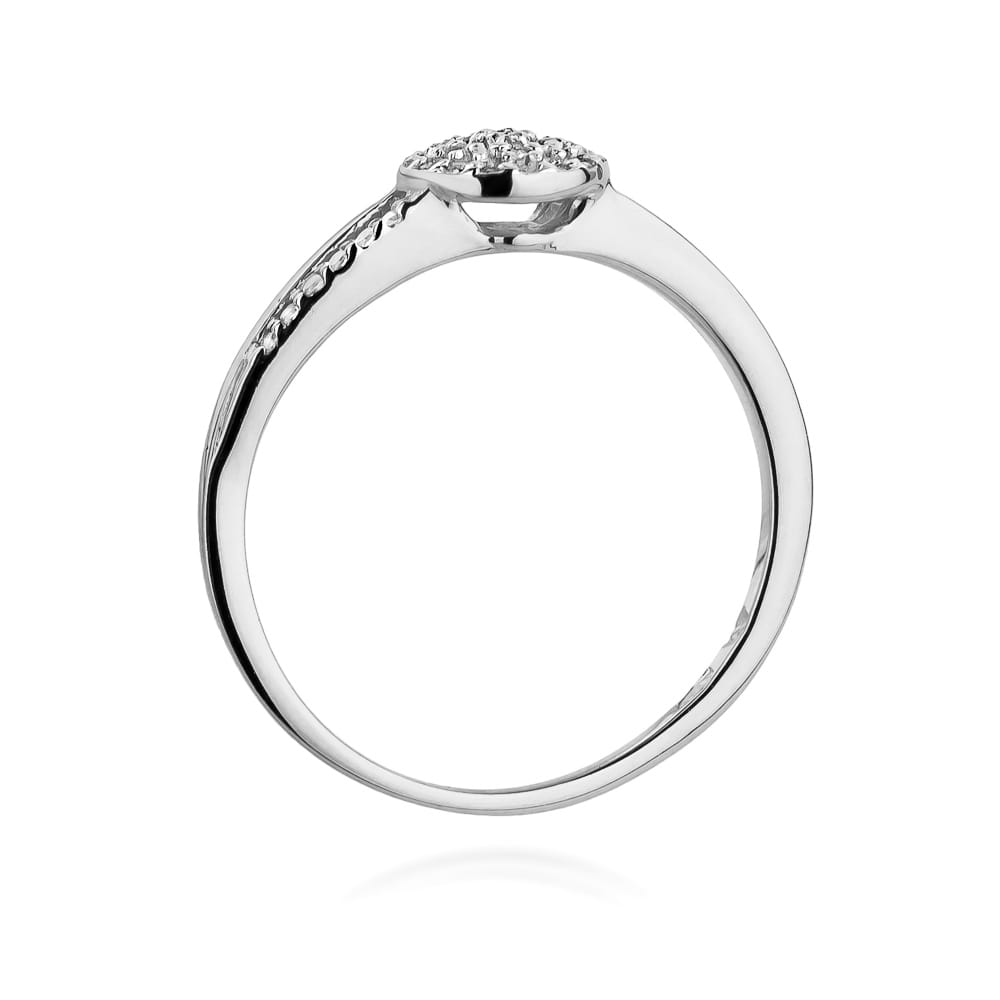 Inel Aur 9K cu Diamante Naturale 0.18 ct