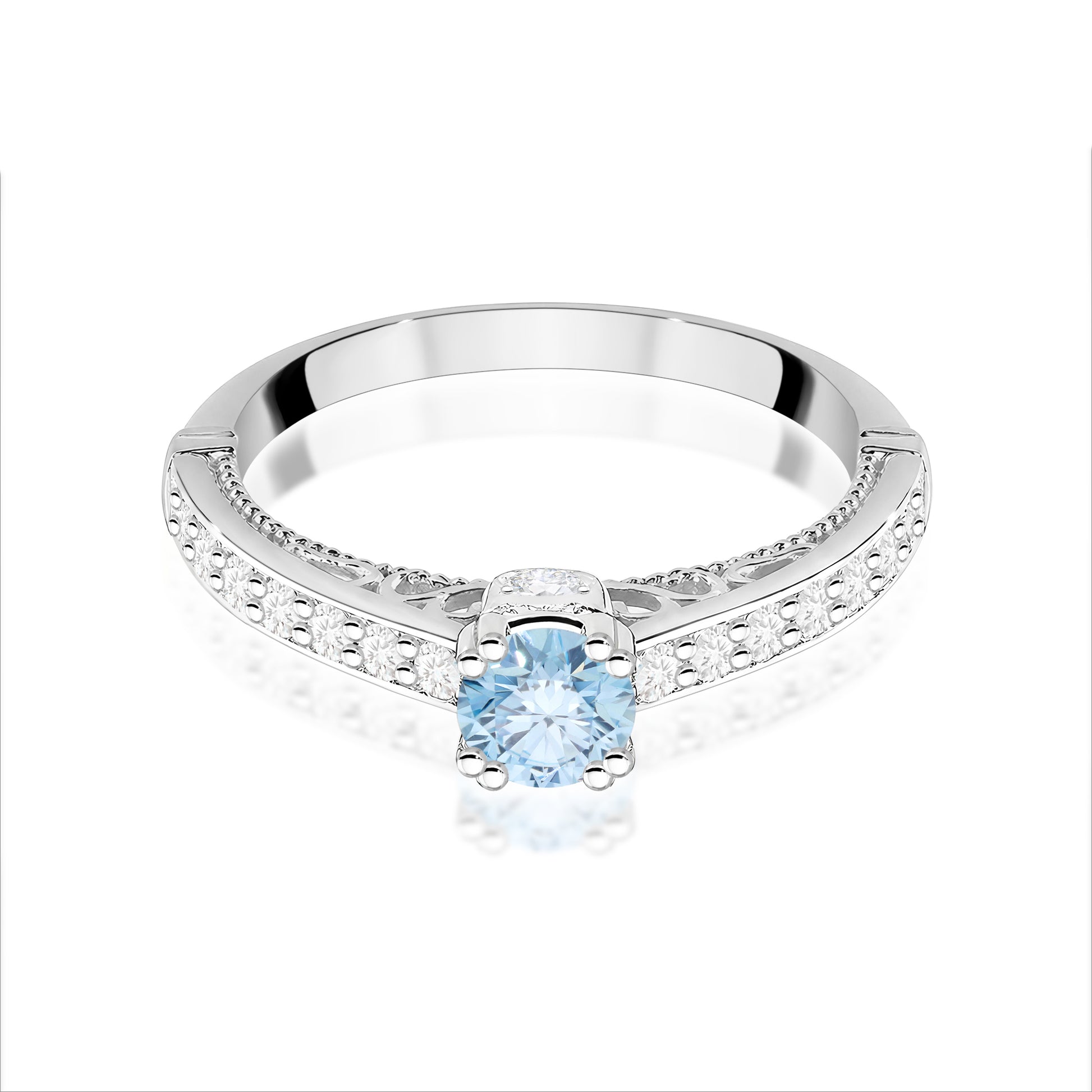 Inel Aur 14K cu Diamante de Laborator 0.56 ct