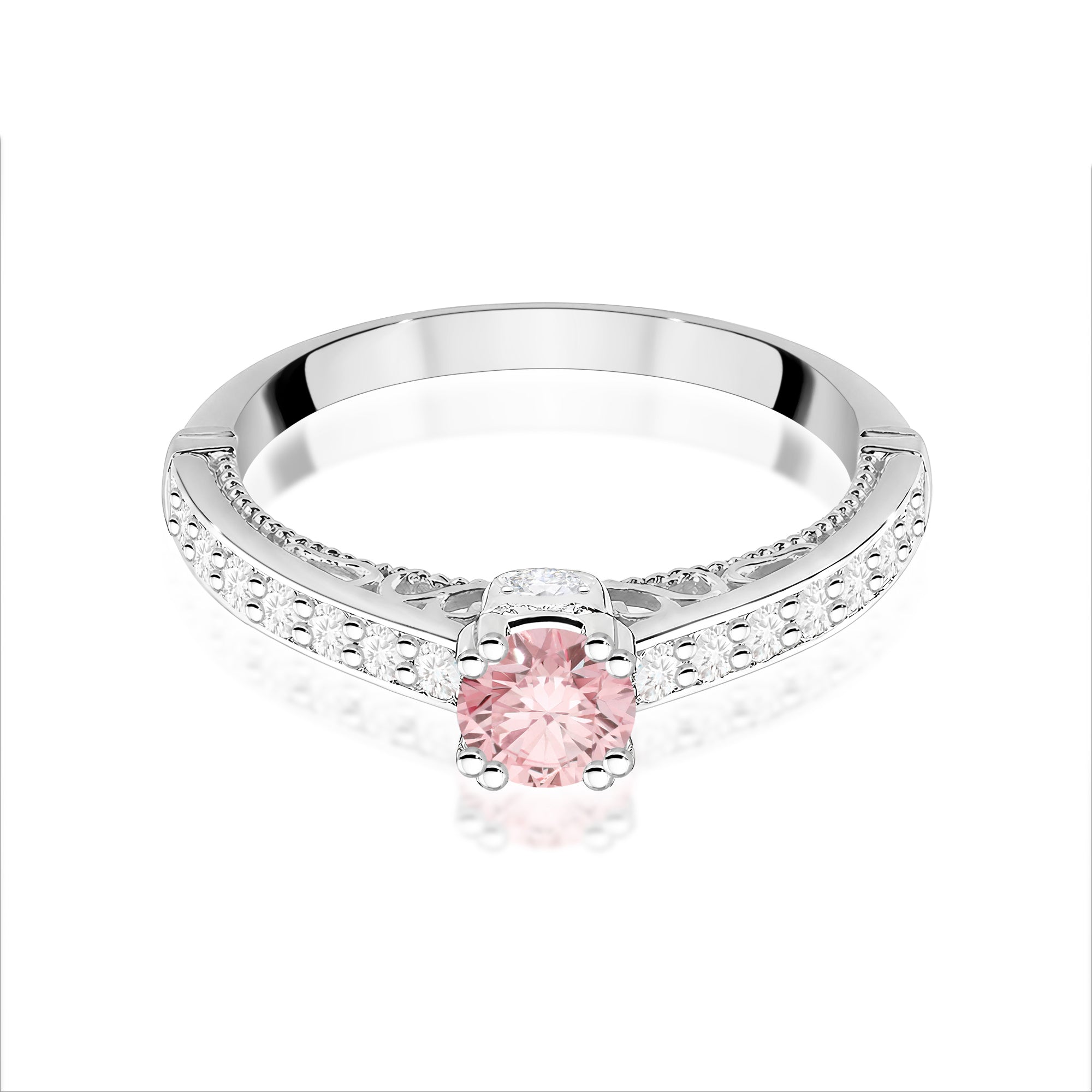 Inel Aur 14K cu Diamante de Laborator 0.56 ct