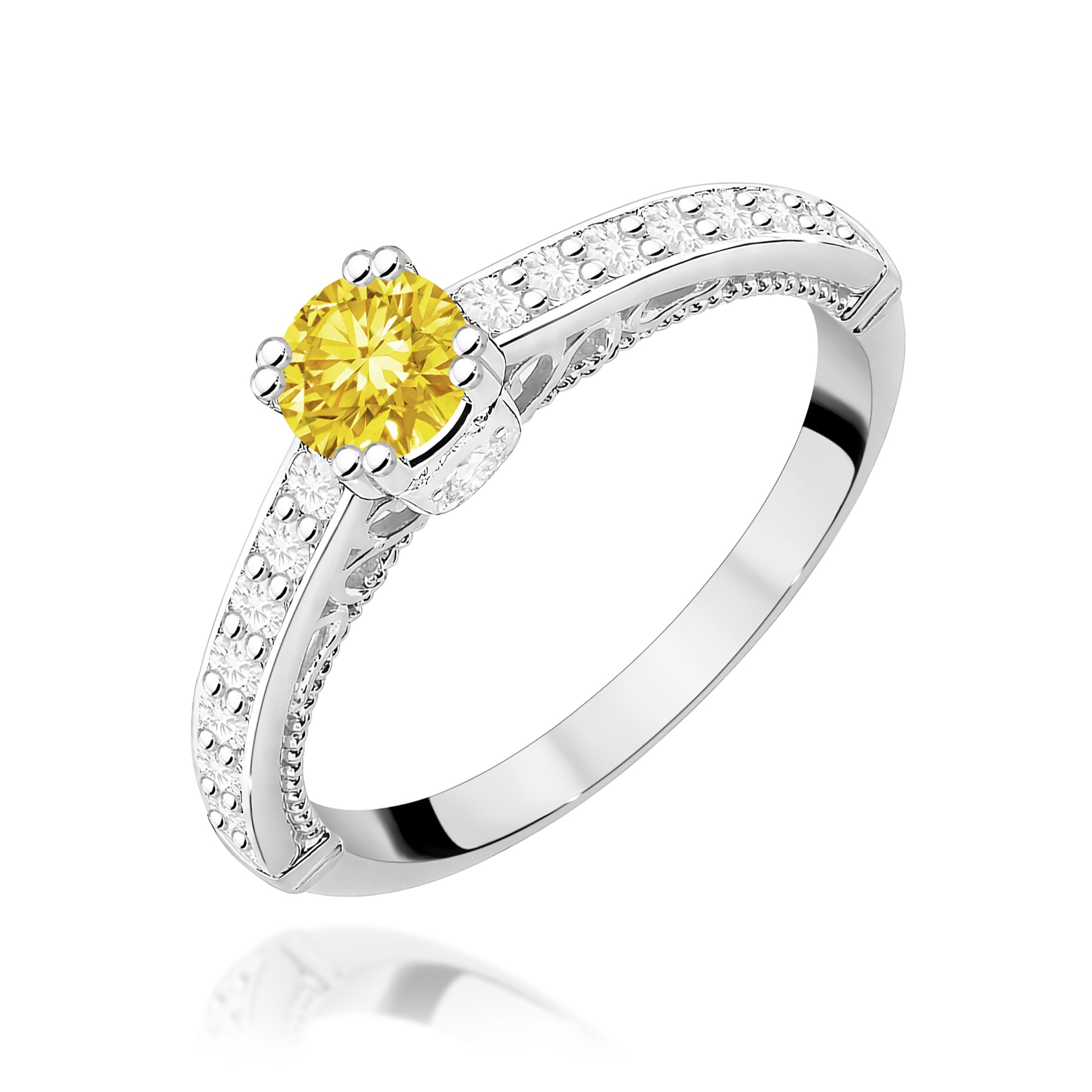 Inel Aur 14K cu Diamante de Laborator 0.56 ct