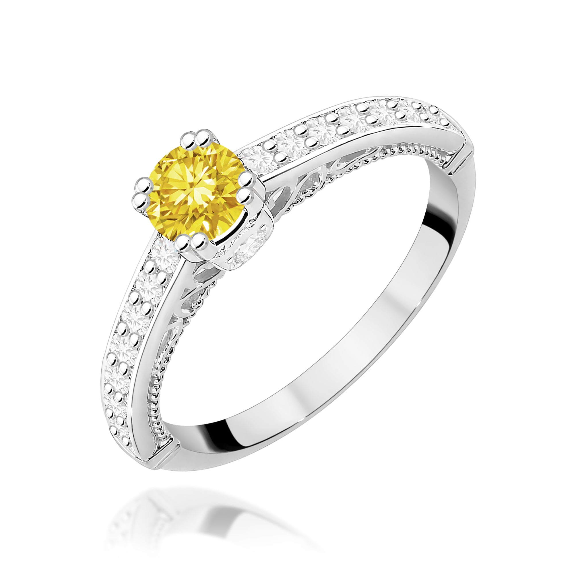 Inel Aur 14K cu Diamante de Laborator 0.56 ct