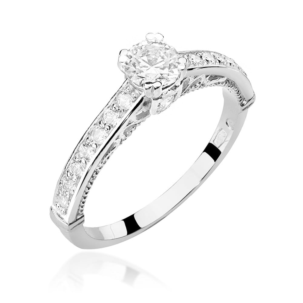 Inel Aur 9K cu Diamante Naturale 0.56 ct