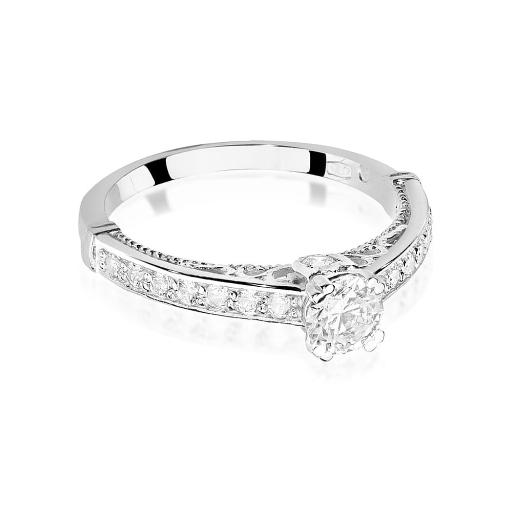Inel Aur 9K cu Diamante Naturale 0.56 ct