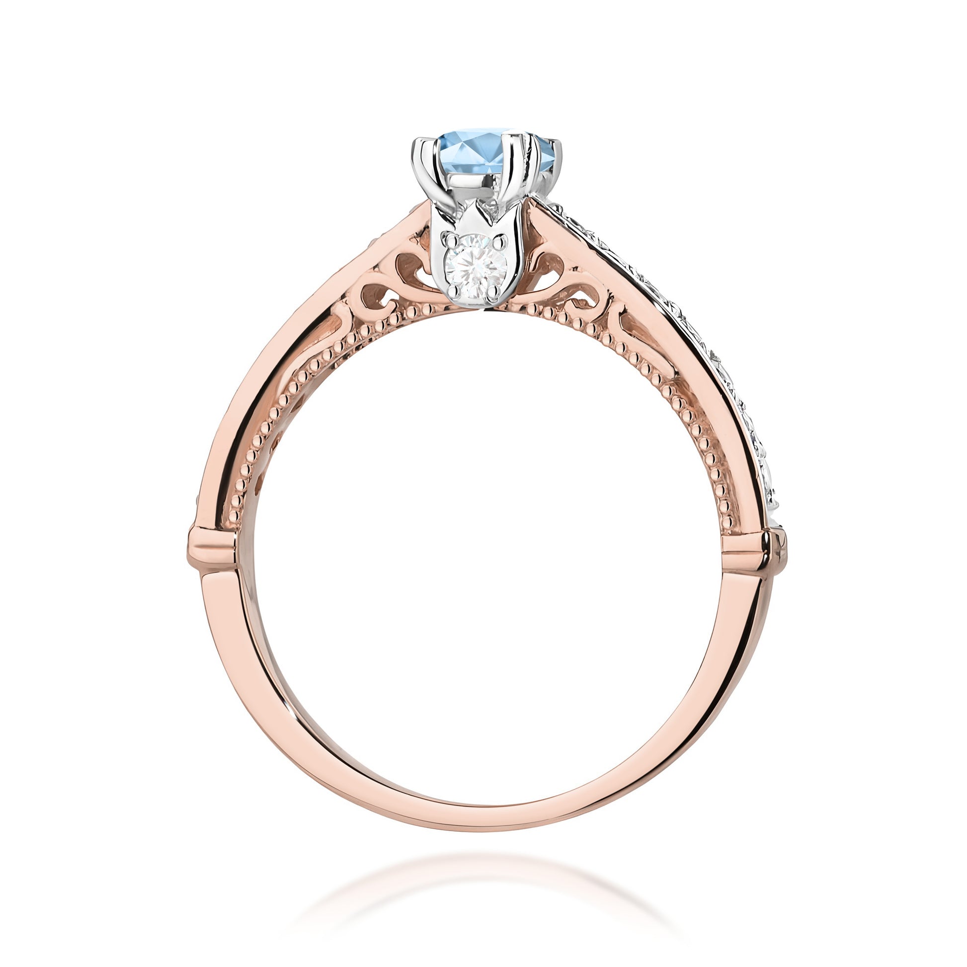 Inel Aur 14K cu Diamante de Laborator 0.56 ct