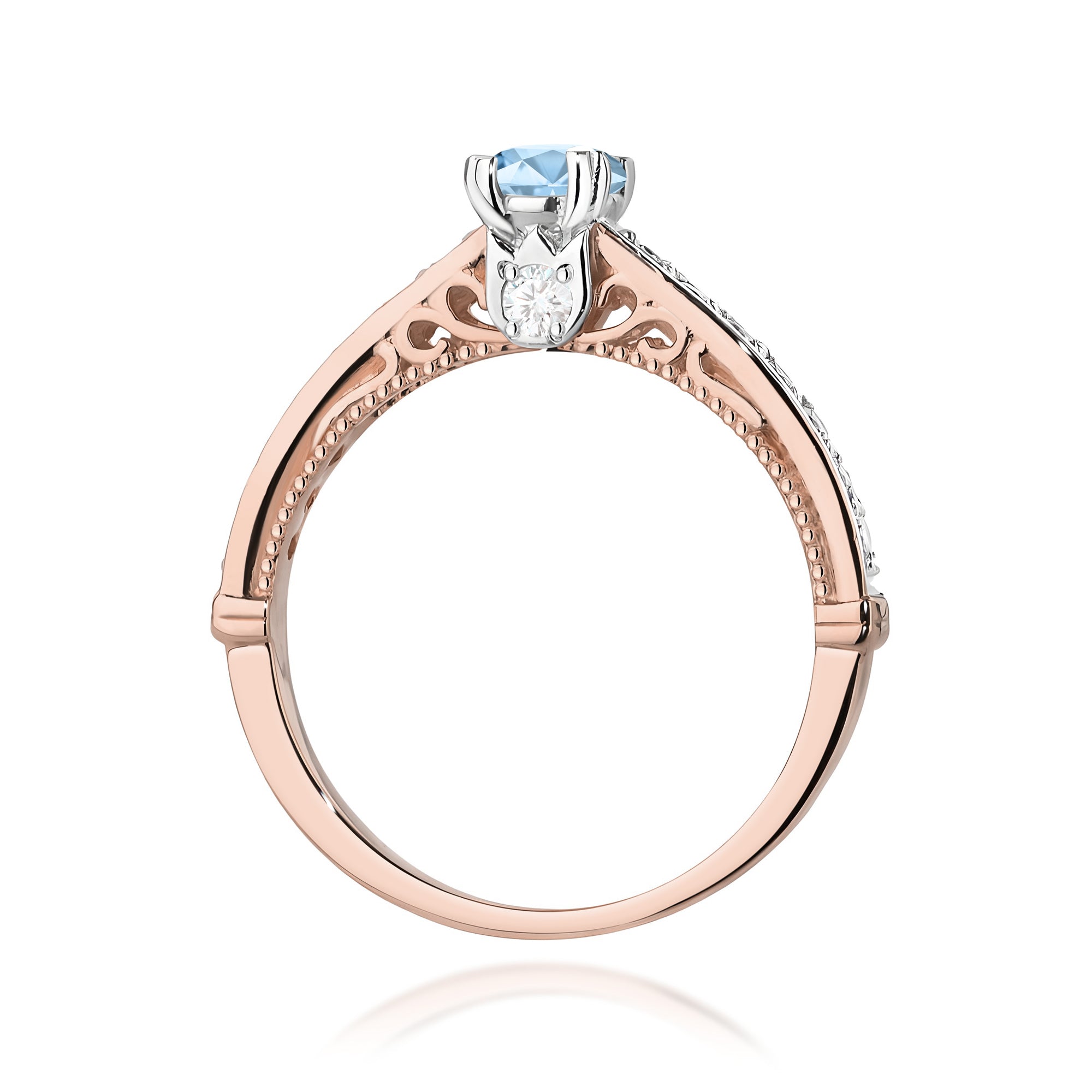 Inel Aur 14K cu Diamante de Laborator 0.56 ct