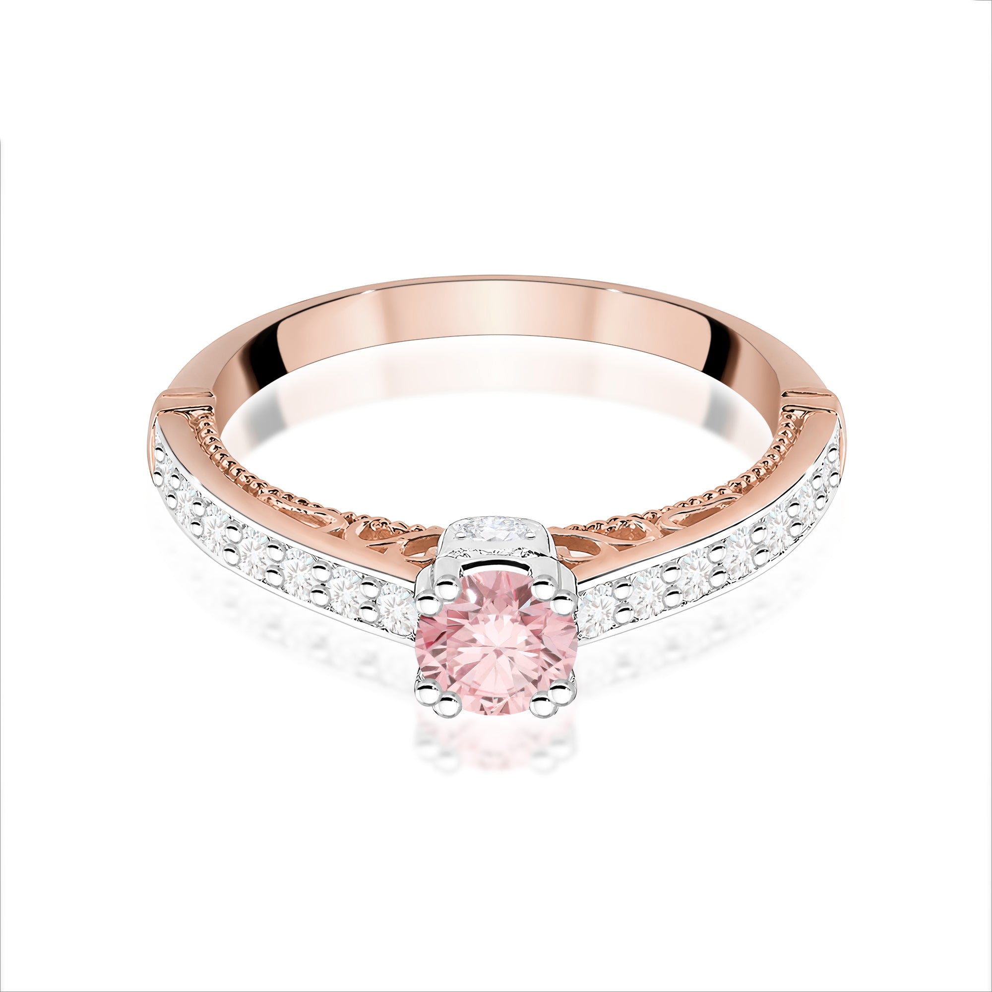 Inel Aur 14K cu Diamante de Laborator 0.56 ct