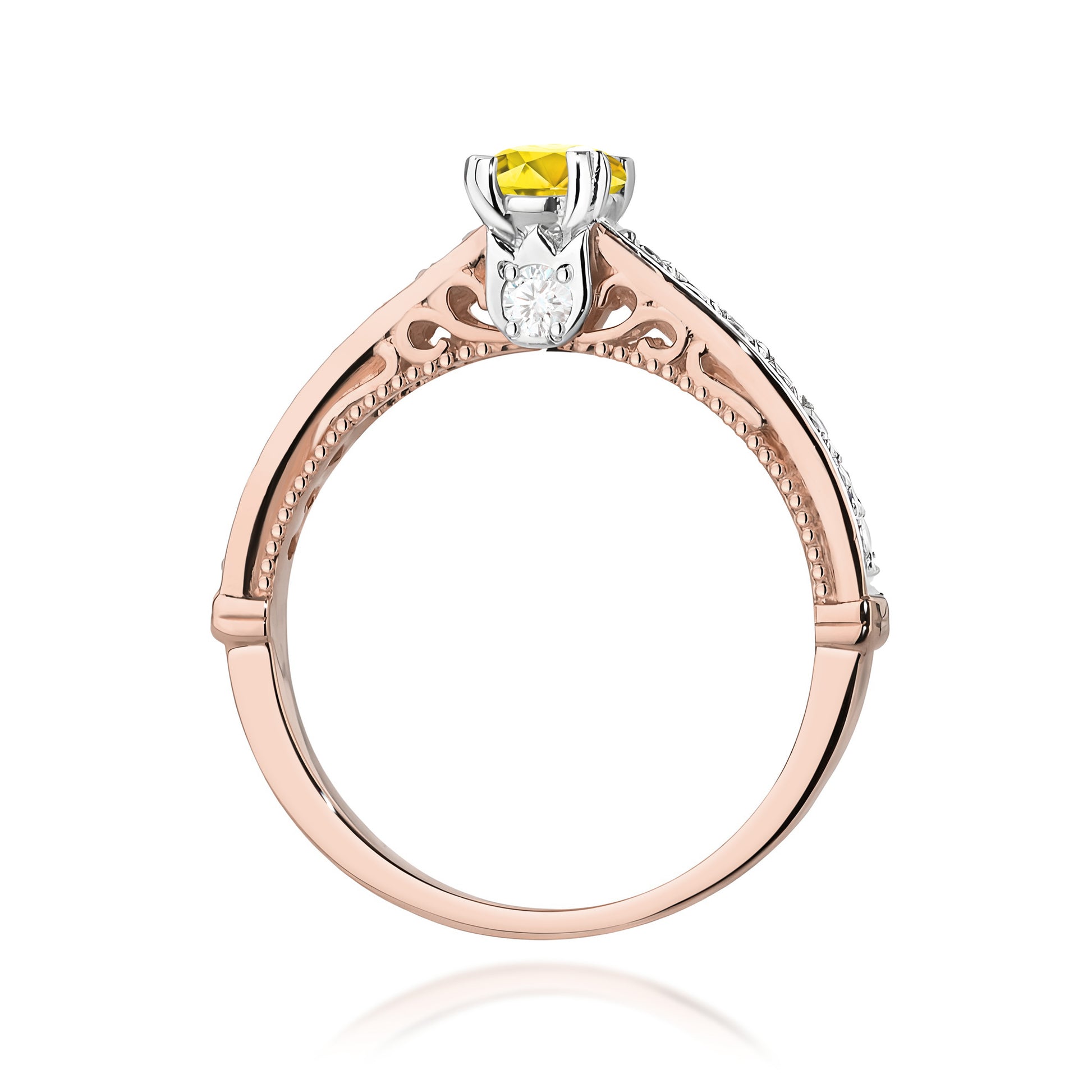 Inel Aur 14K cu Diamante de Laborator 0.56 ct