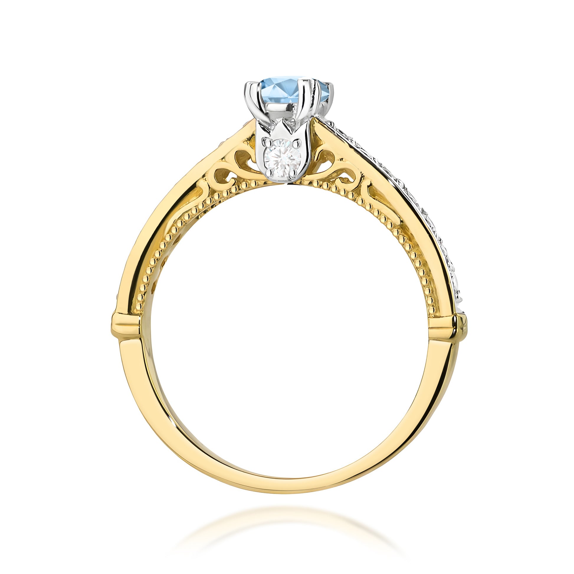 Inel Aur 14K cu Diamante de Laborator 0.56 ct