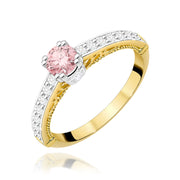 Inel Aur 14K cu Diamante de Laborator 0.56 ct
