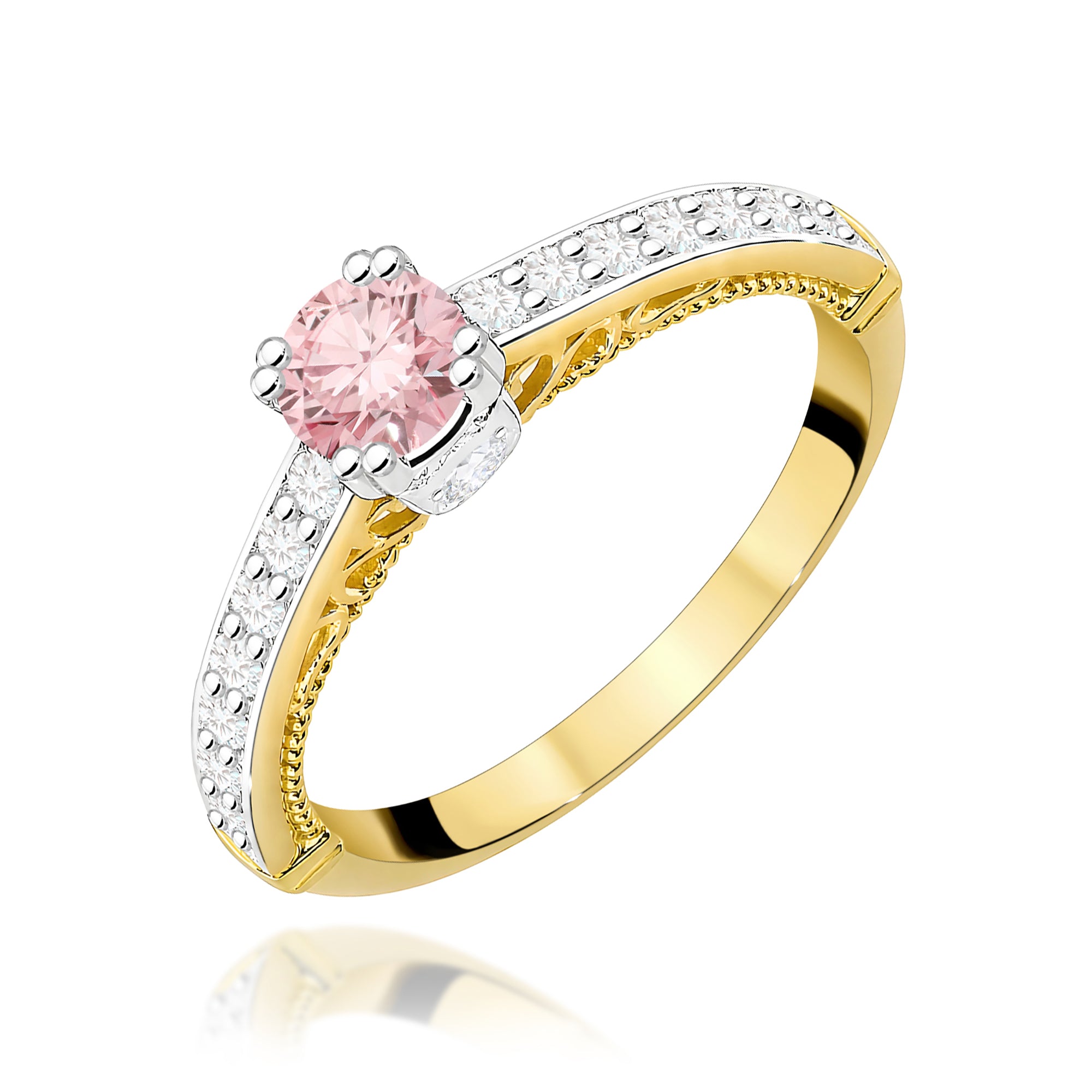 Inel Aur 14K cu Diamante de Laborator 0.56 ct