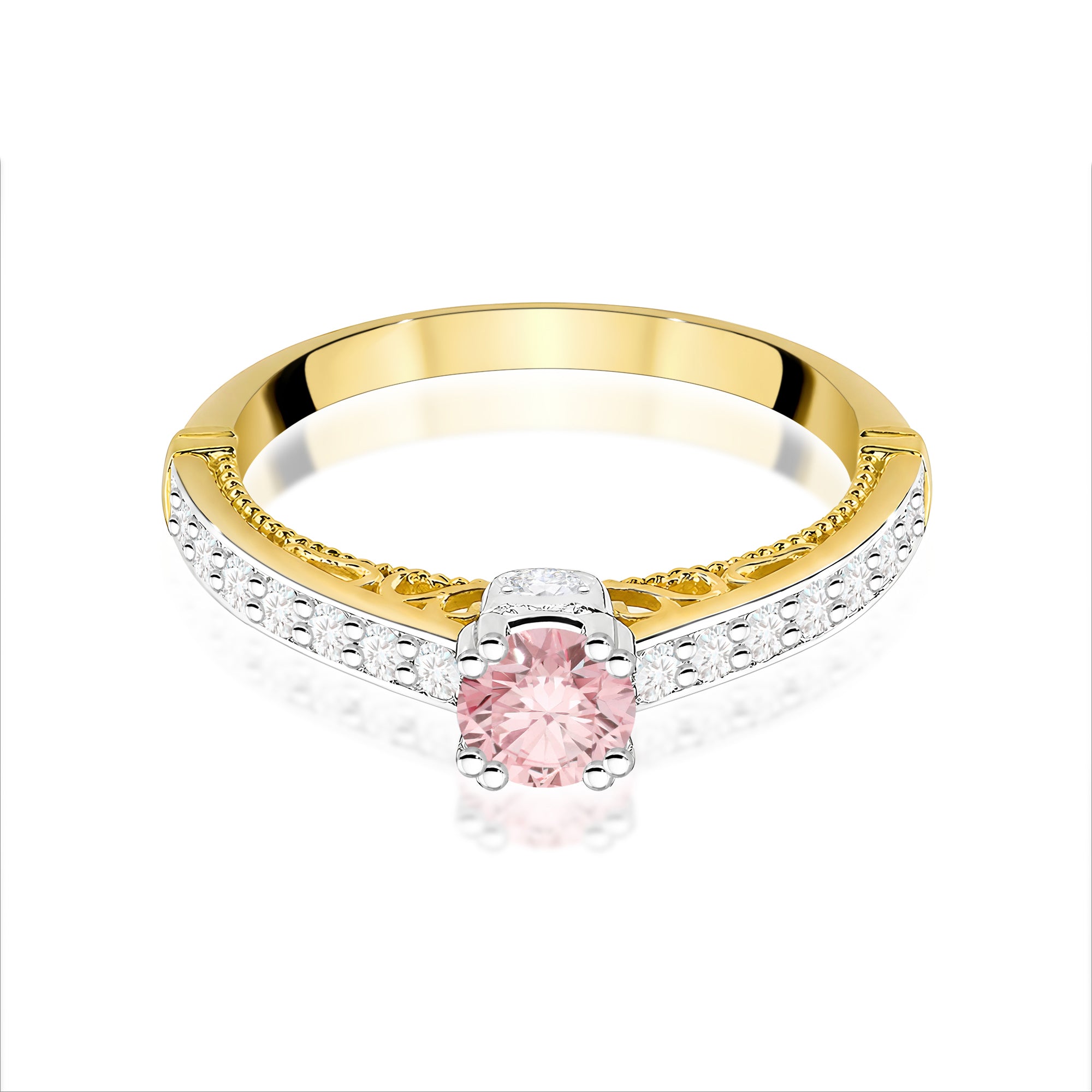 Inel Aur 14K cu Diamante de Laborator 0.56 ct