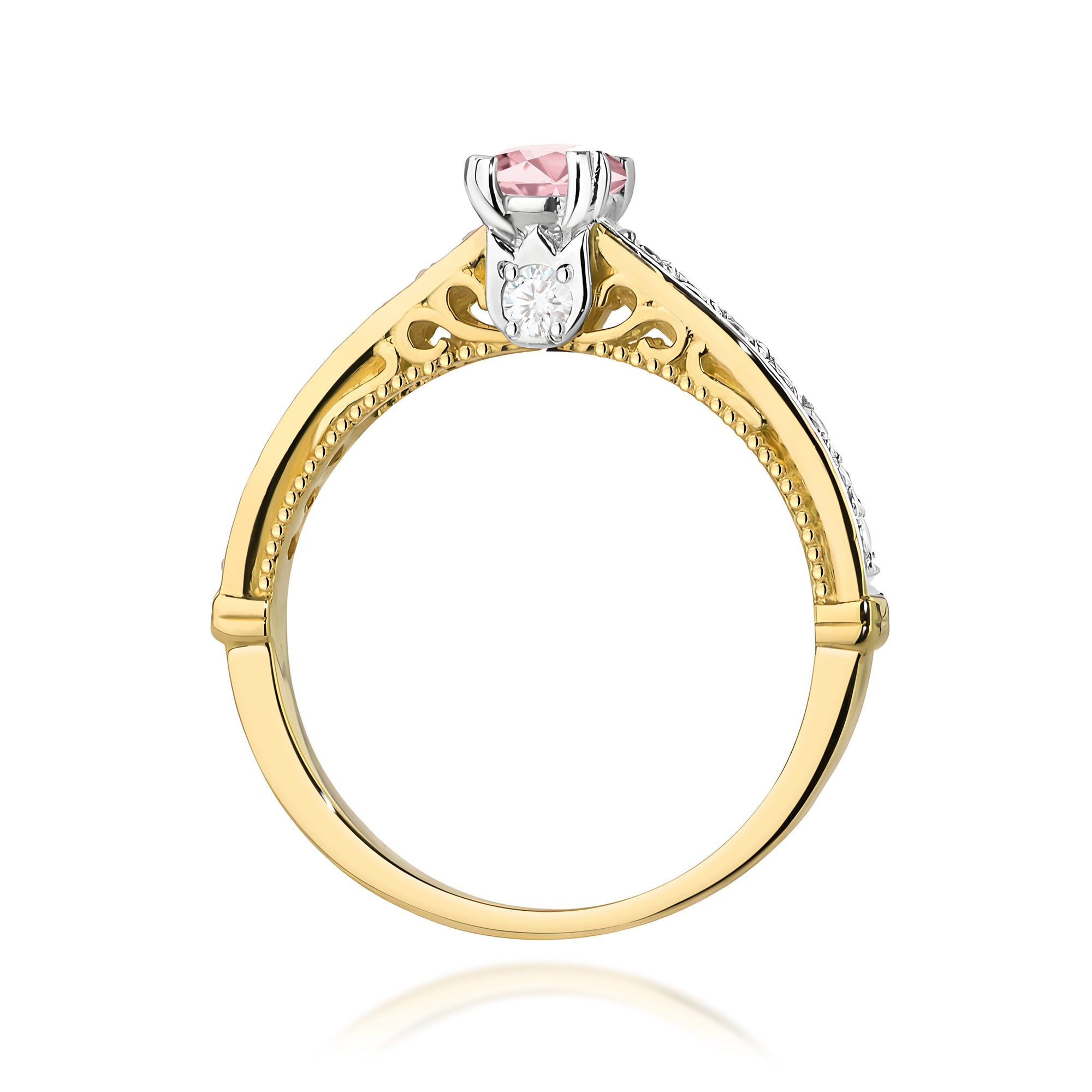 Inel Aur 14K cu Diamante de Laborator 0.56 ct
