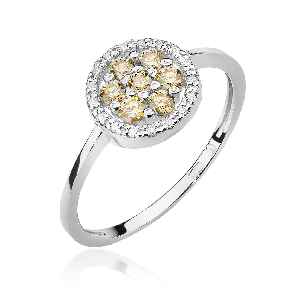 Inel Aur 9K cu Diamante Naturale 0.44 ct