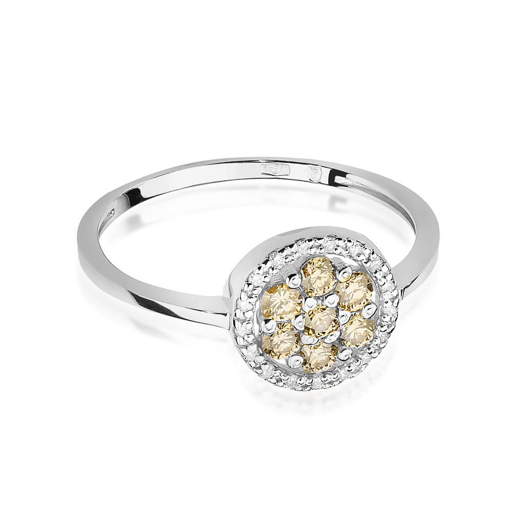 Inel Aur 9K cu Diamante Naturale 0.44 ct