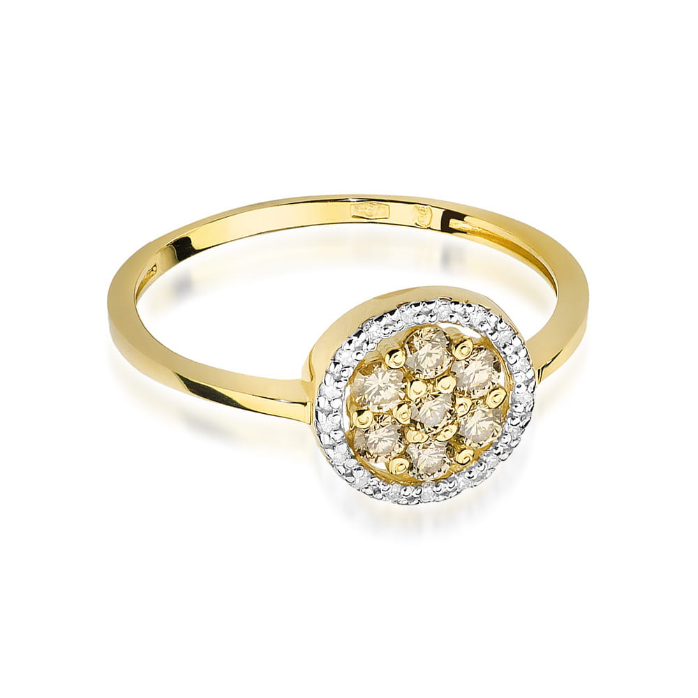 Inel Aur 9K cu Diamante Naturale 0.44 ct