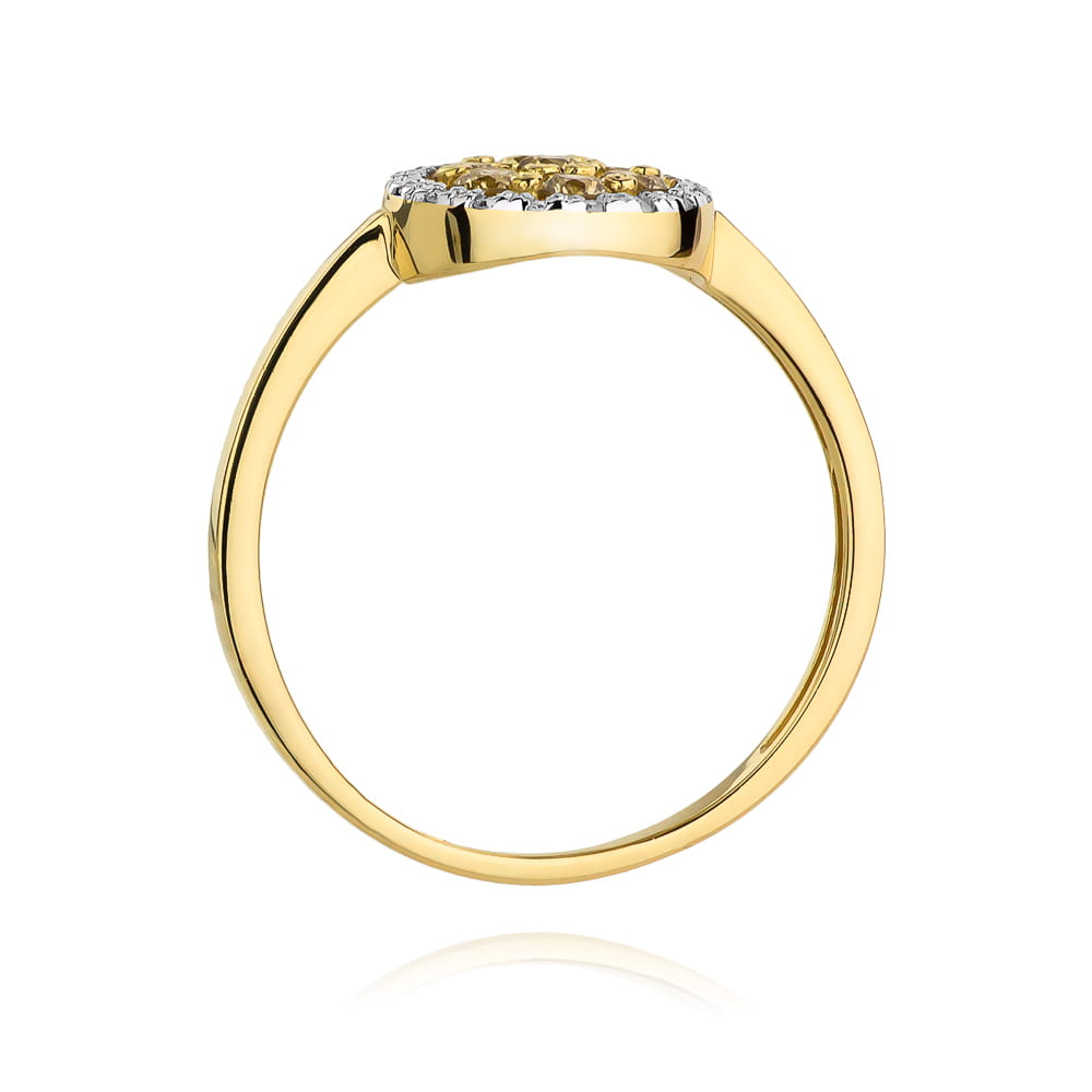 Inel Aur 9K cu Diamante Naturale 0.44 ct