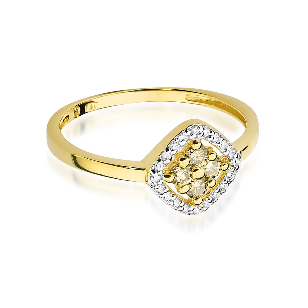 Inel Aur 9K cu Diamante Naturale 0.30 ct