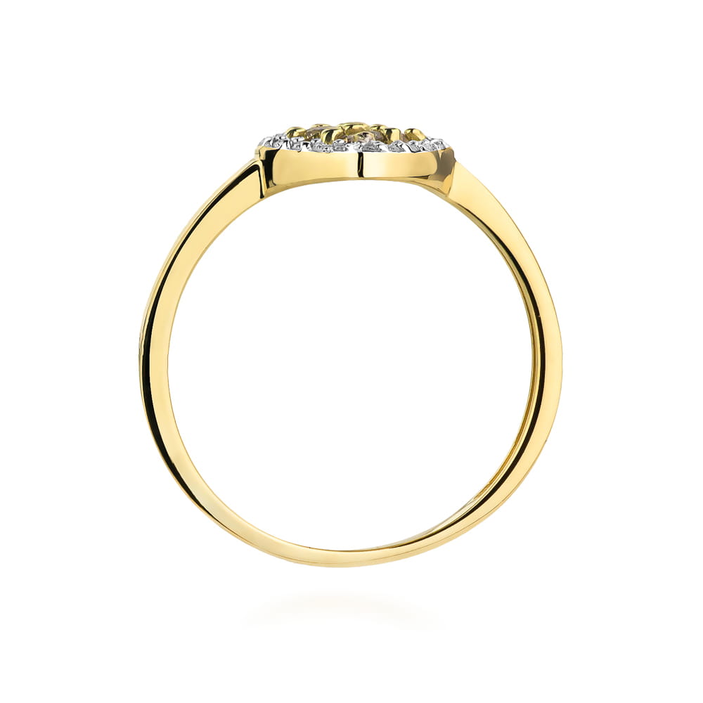 Inel Aur 9K cu Diamante Naturale 0.30 ct