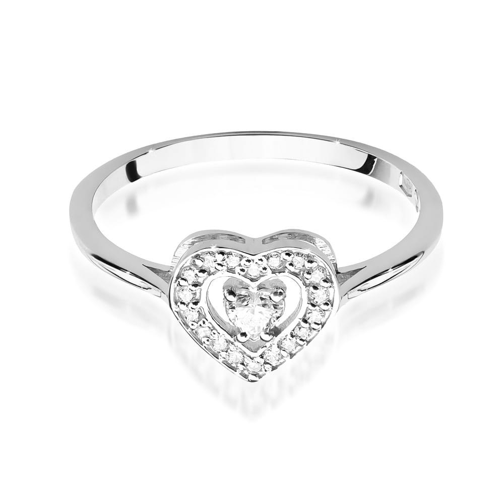 Inel Aur 9K cu Diamante Naturale 0.19 ct