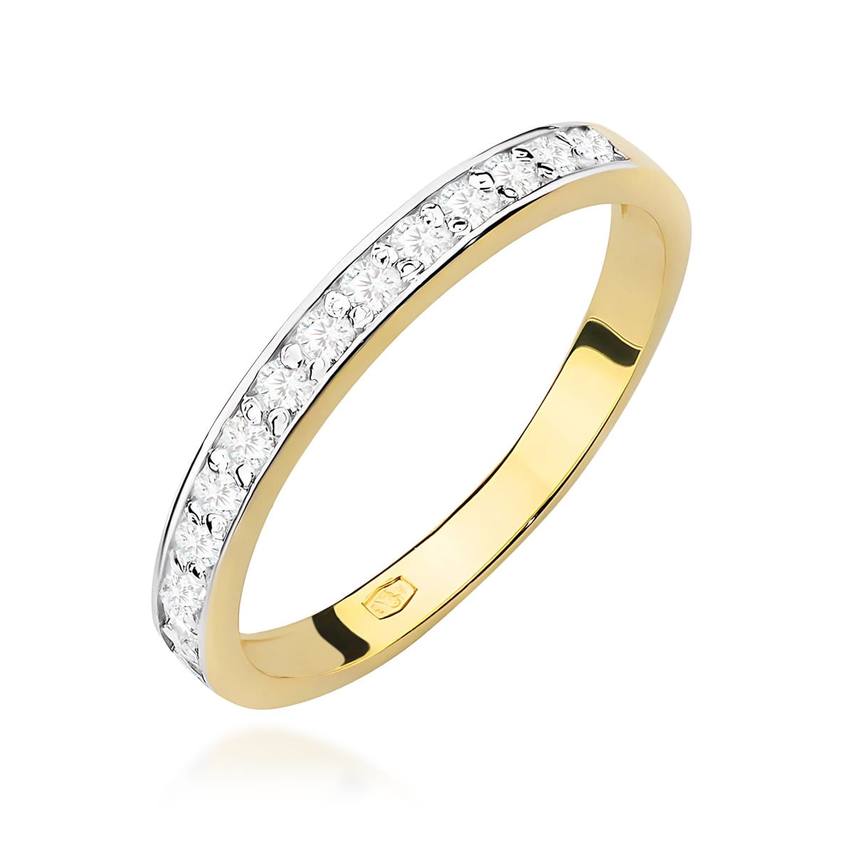 Inel Aur 9K cu Diamante de Laborator 0.20 ct