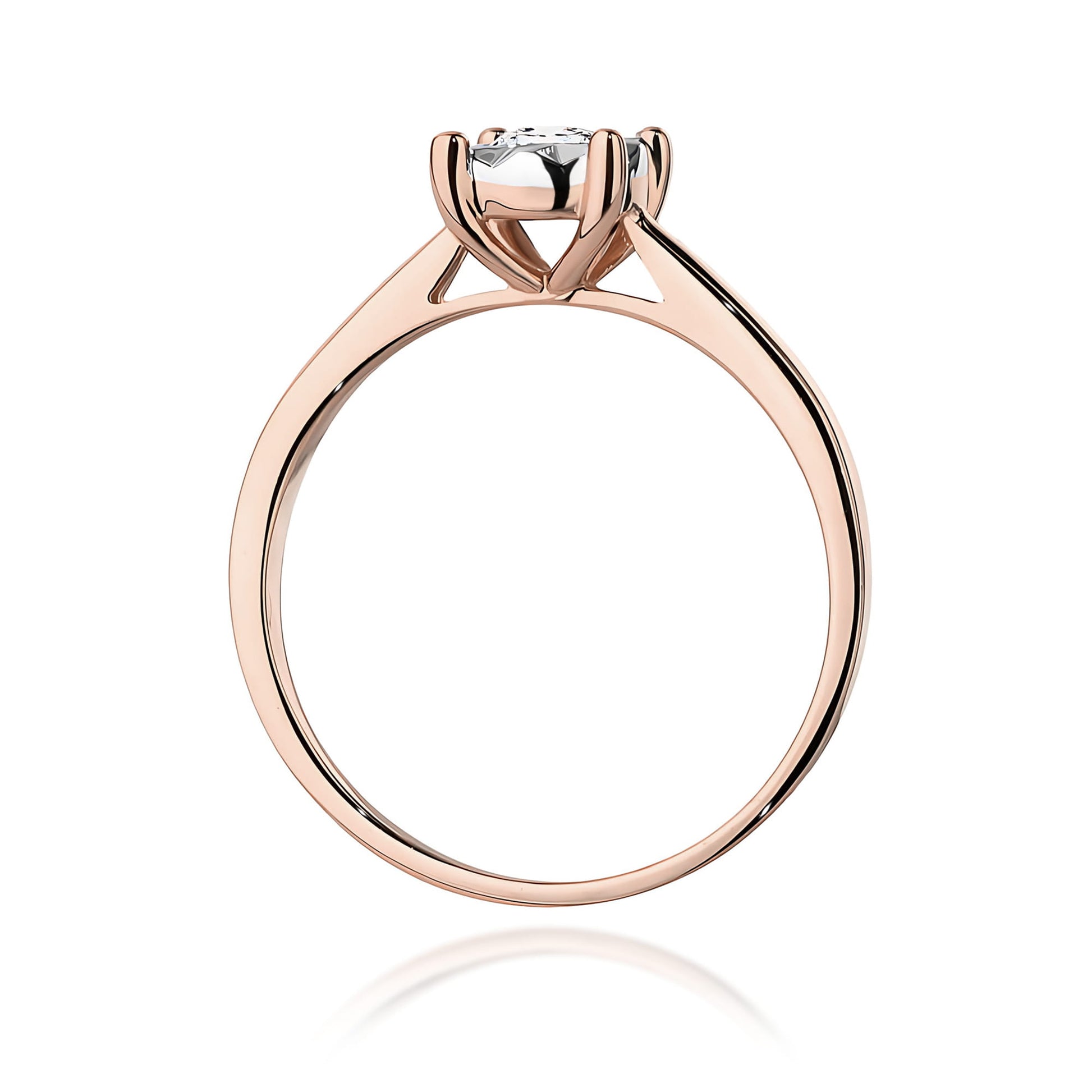 Inel Aur 14K Diamant Cultivat în Laborator 0.20ct