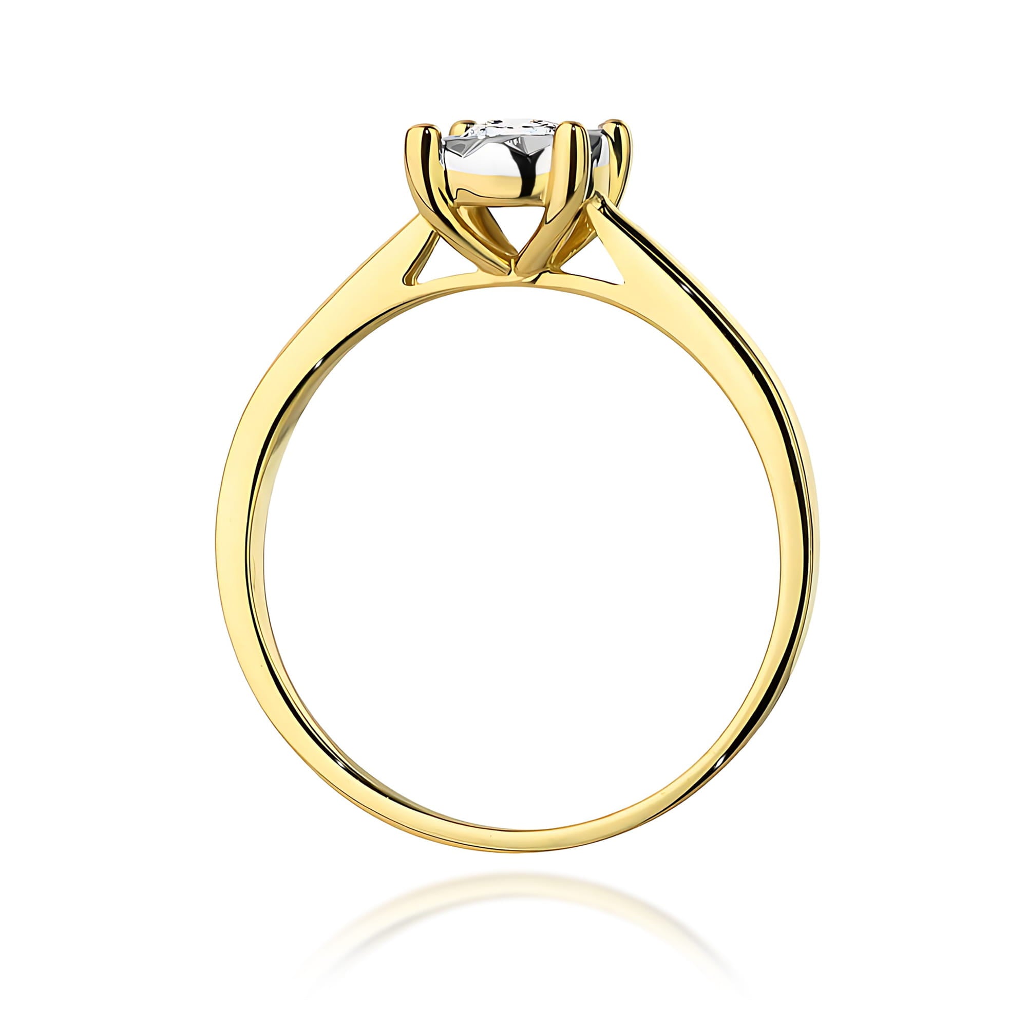 Inel Aur 9K cu Diamant Natural 0.20 ct