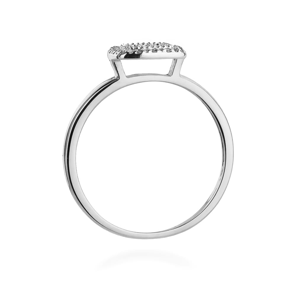 Inel Aur 9K cu Diamante Naturale 0.13 ct