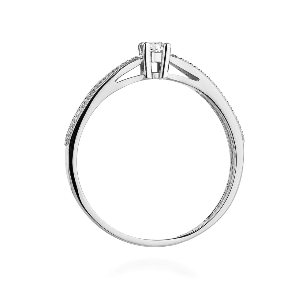 Inel Aur 9K cu Diamante Naturale 0.17 ct