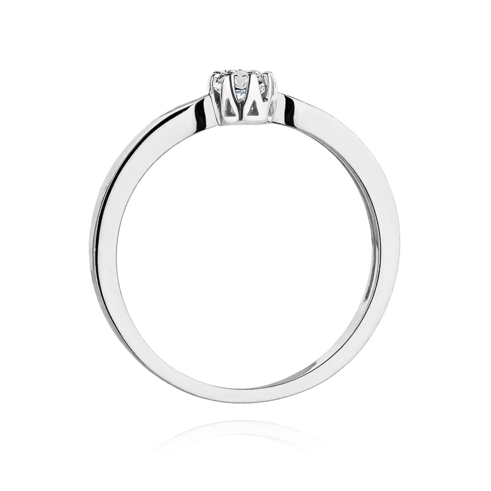 Inel Aur 9K cu Diamant Natural 0.15 ct