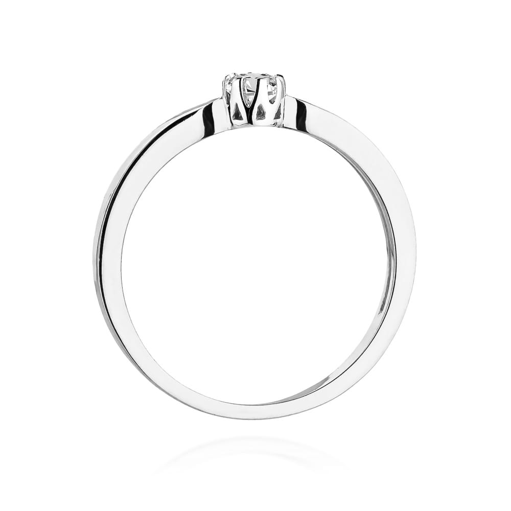 Inel Aur 9K cu Diamant Natural 0.08 ct