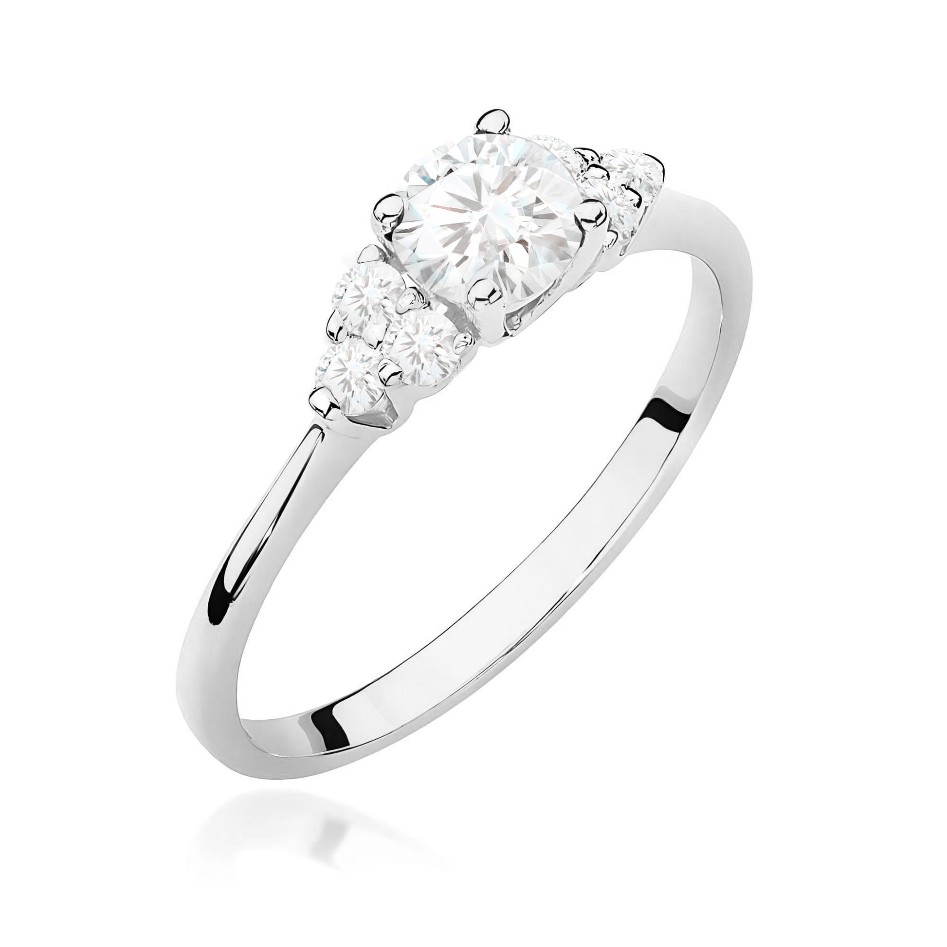 Inel Aur 9K cu Diamante de Laborator 0.68 ct
