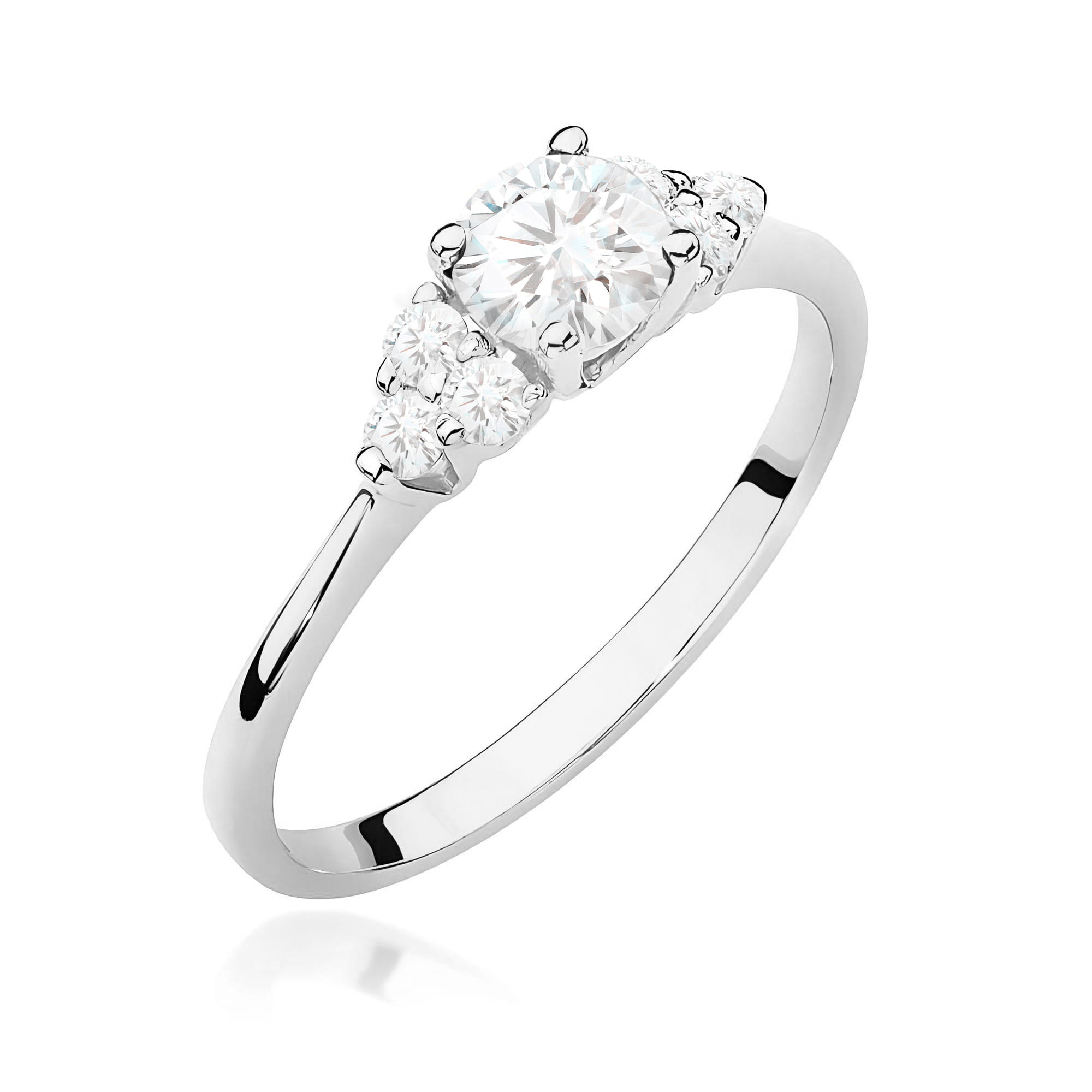 Inel Aur 9K cu Diamante de Laborator 0.68 ct