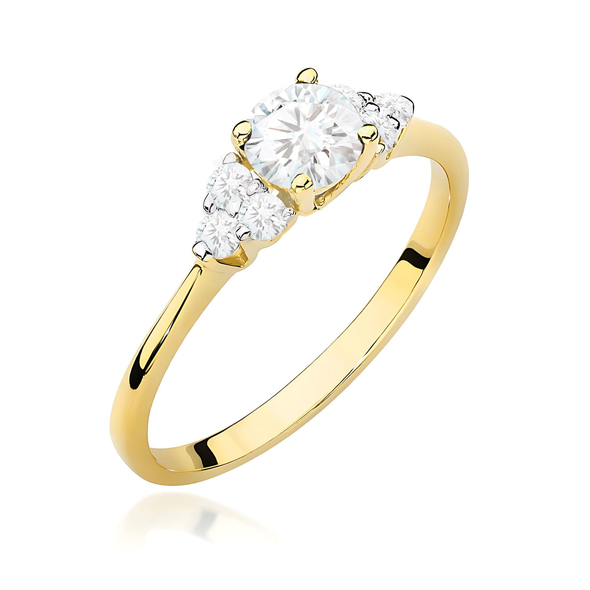 Inel Aur 9K cu Diamante de Laborator 0.68 ct