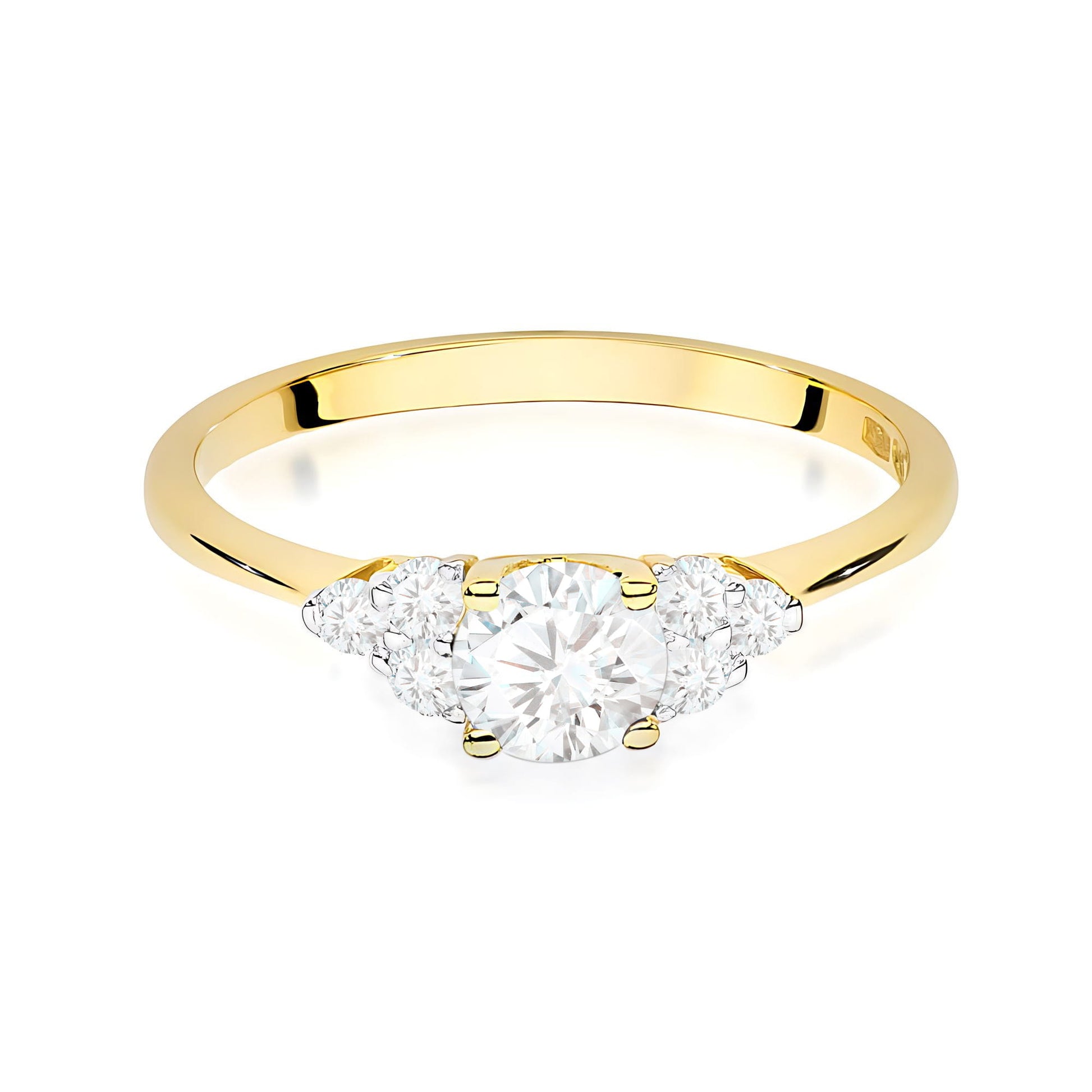 Inel Aur 9K cu Diamante de Laborator 0.68 ct