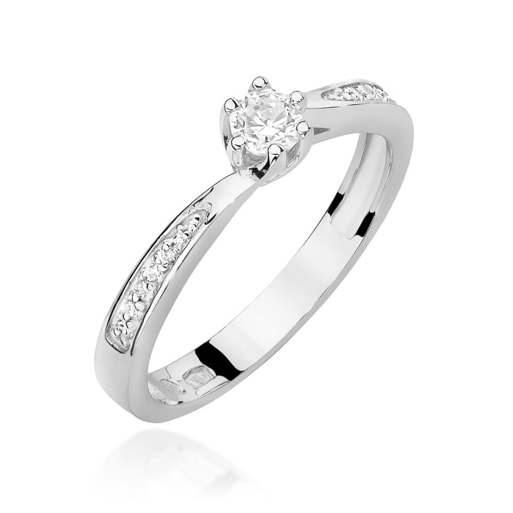 Inel Aur 9K cu Diamante Naturale 0.20 ct